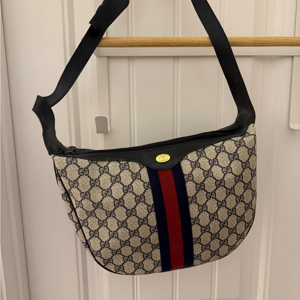 Vintage Gucci GG Monogram Ophidia Shoulder Bag
